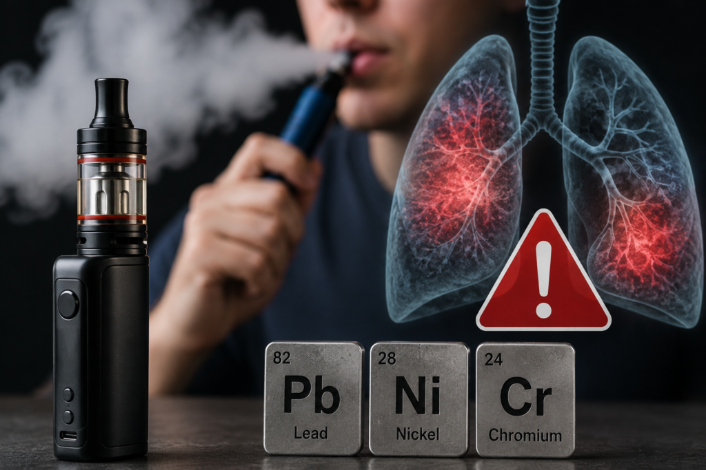 Heavy metals in e-cigarettes raise cancer concerns, experts warn E-cigarettes
