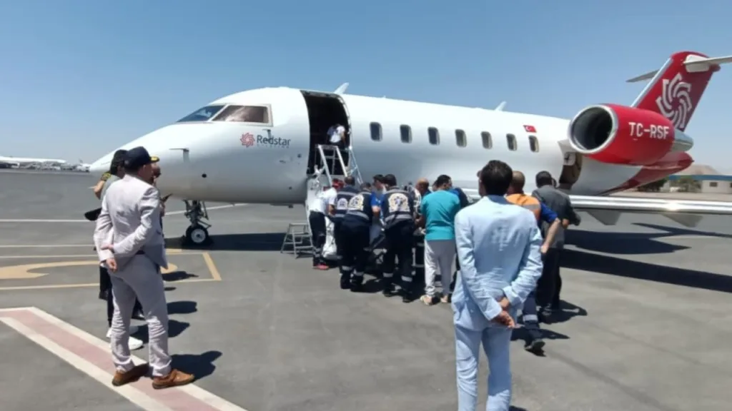 Three Turkish nationals injured in Egypt road crash evacuated to Türkiye by air ambulance